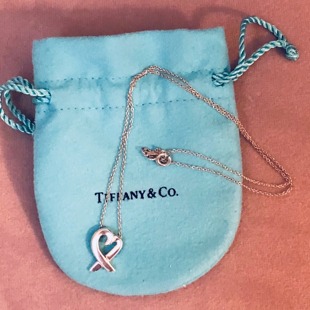 Tiffany & Co. Silver Infinity Heart Necklace